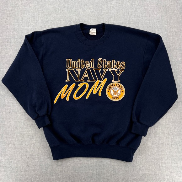 M.J. Soffe Tops - VTG 90s MJ Soffe United States Navy Mom Sweatshirt Women Large Made in USA